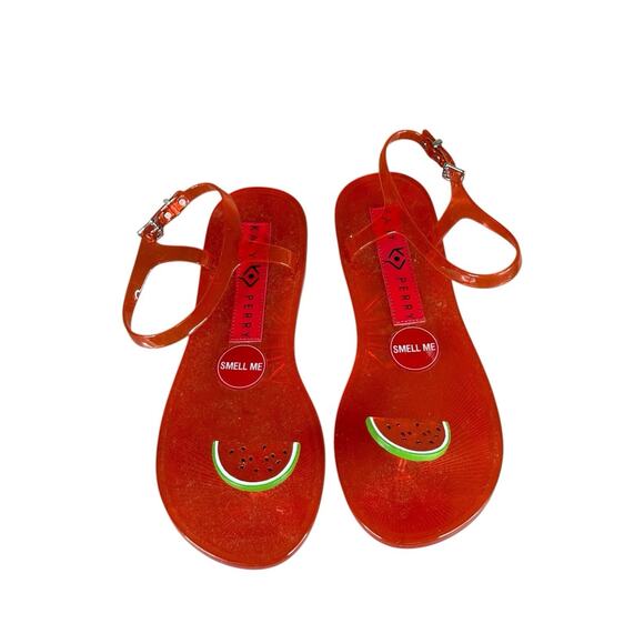 Katy Perry The Geli Watermelon Red Jelly Sandals Size 8 - Picture 2 of 5